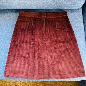A.P.C. Flannel Bordeaux Skirt